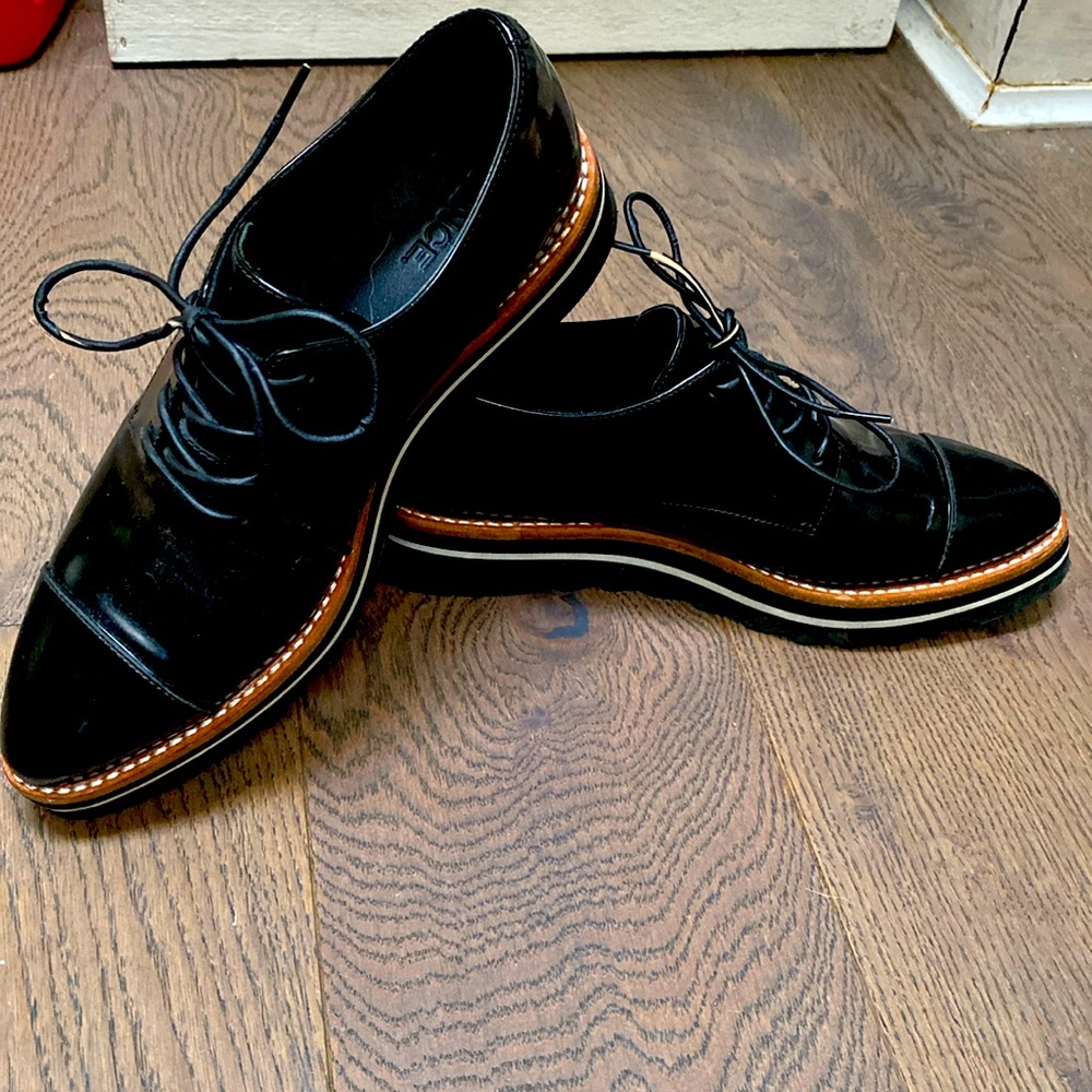 Vince platform oxfords